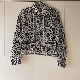 ザラ(ZARA)のZARA ザラ ZARA BASICザラベーシック ペイズリーブラウス シャツ(シャツ/ブラウス(半袖/袖なし))