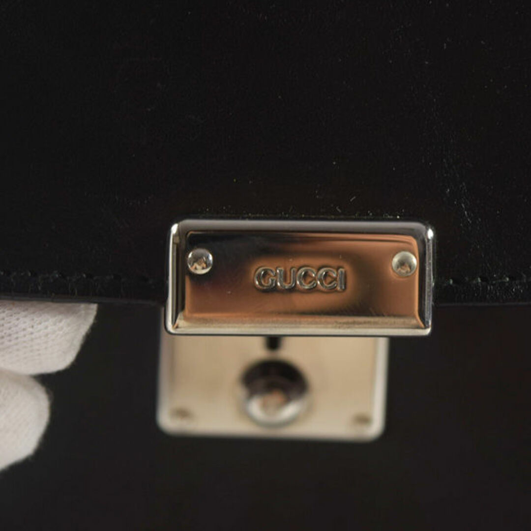 Gucci(グッチ)のGUCCI / グッチ ■ ビジネスバッグ レザー ブラック バッグ / バック / BAG / 鞄 / カバン ブランド 中古 [0990007297] メンズのバッグ(ビジネスバッグ)の商品写真
