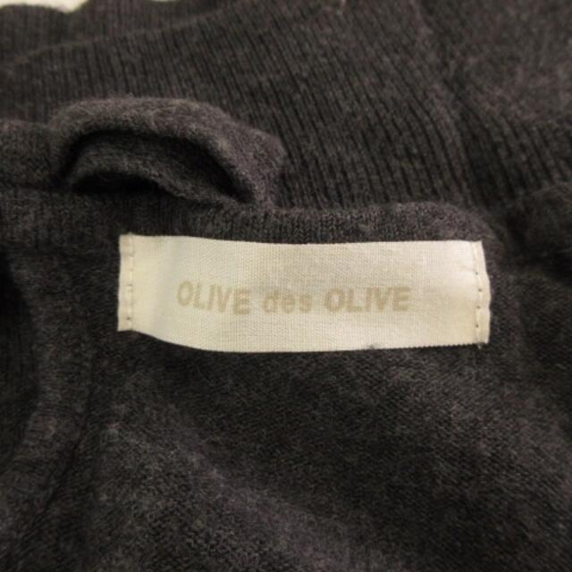 OLIVEdesOLIVE(オリーブデオリーブ)のオリーブデオリーブ ニット セーター 長袖 薄手 チャコールグレー レディースのトップス(ニット/セーター)の商品写真