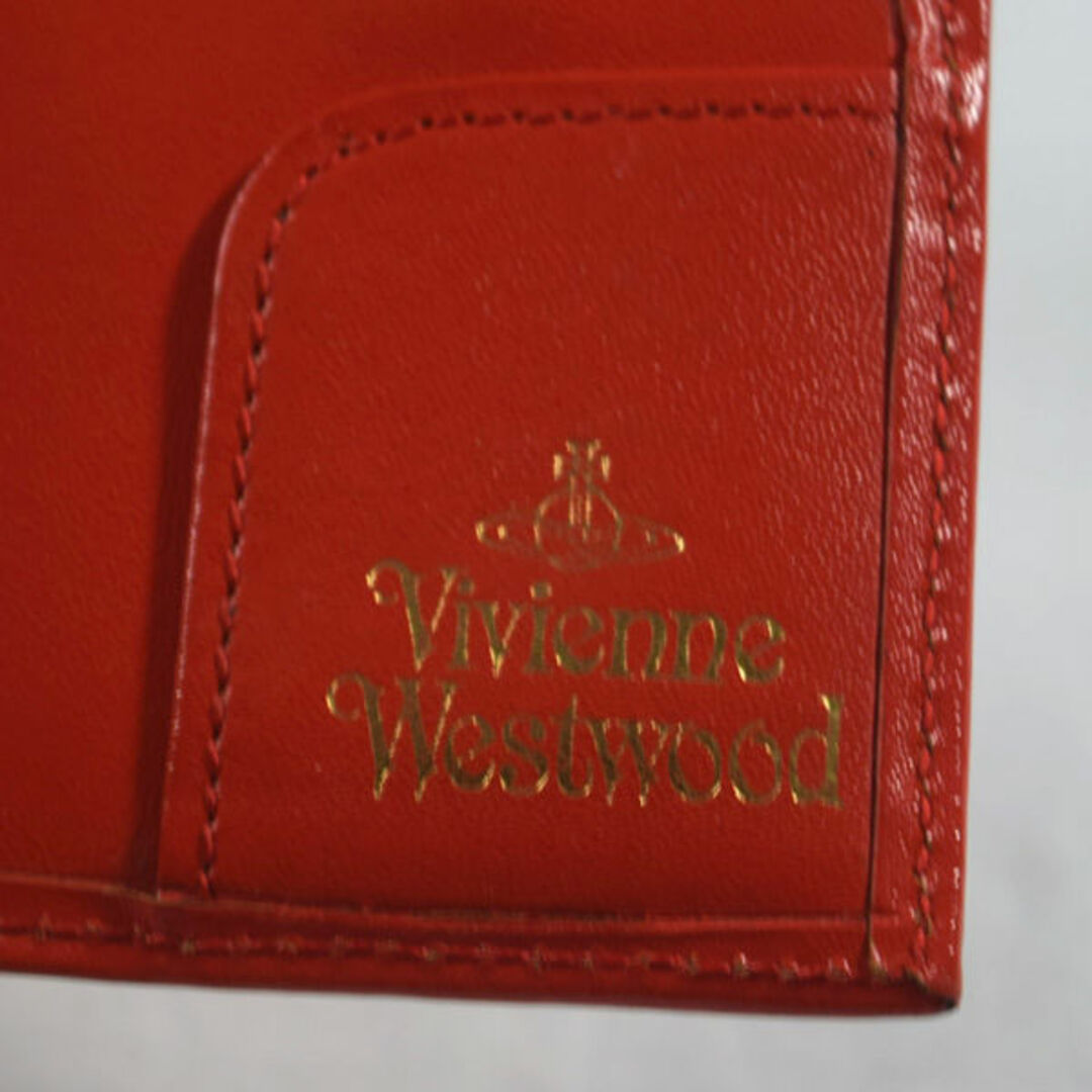 Vivienne Westwood(ヴィヴィアンウエストウッド)のVivienne Westwood / ヴィヴィアンウエストウッド ■ エナメル)オーブ 三つ折り財布 レザー レッド カード / パス / 定期 / Suica / スイカ / ICOCA / イコカ / 保険証 ブランド 中古 [0990007608] レディースのファッション小物(パスケース/IDカードホルダー)の商品写真