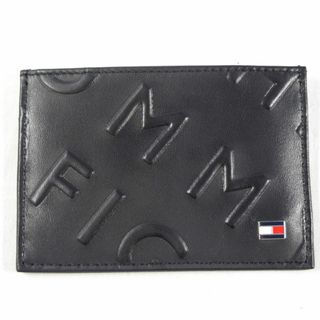 トミーヒルフィガー(TOMMY HILFIGER)のTOMMY HILFIGER / トミーヒルフィガー ■ カード入れ レザー ブラック カード / パス / 定期 / Suica / スイカ / ICOCA / イコカ / 保険証 ブランド 中古 [0990007611](パスケース/IDカードホルダー)