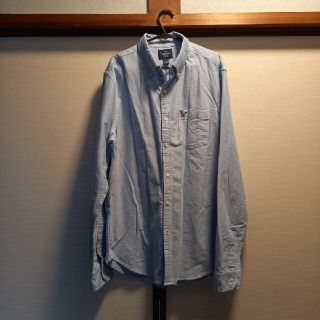 アメリカンイーグル(American Eagle)のAMERICAN EAGLEコットンシャツライトブルーM新品未使用(シャツ)