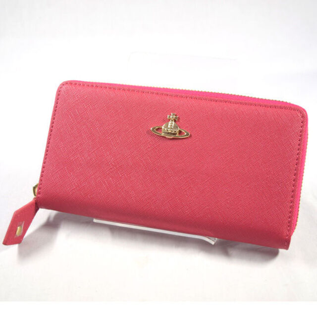 Vivienne Westwood / ヴィヴィアンウエストウッド ■ オーブ ラウンドファスナー長財布 PVC ピンク 財布 / サイフ / ウォレット / wallet / コイン ブランド 未使用 [0990007874]財布素材