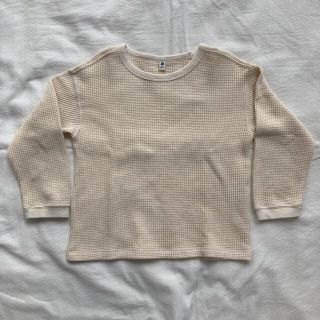 ユニクロ(UNIQLO)のUNIQLO  ワッフルカットソー　110(Tシャツ/カットソー)