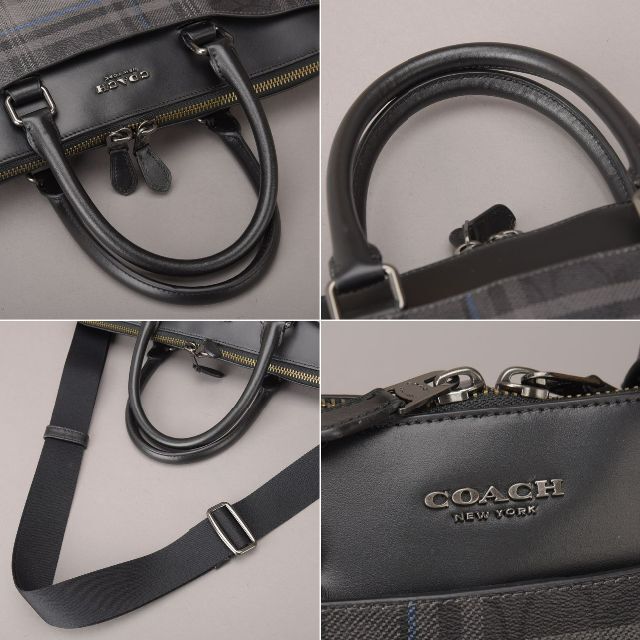 COACH(コーチ)の極美品♡COACH コーチ 2WAY ショルダー ビジネスバッグ チェック柄 メンズのバッグ(ショルダーバッグ)の商品写真