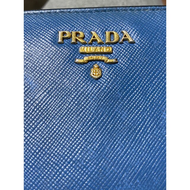 PRADA(プラダ)の[PRADA]プラダ　財布　二つ折り　中古品　ブランド メンズのファッション小物(折り財布)の商品写真