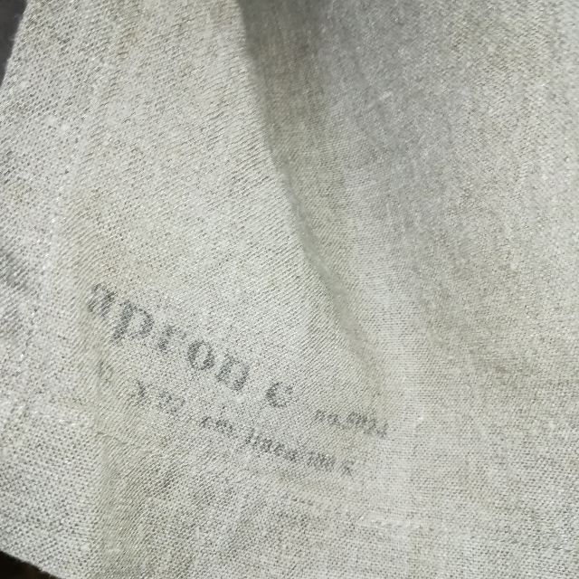 fog linen work(フォグリネンワーク)のfog linen 100% 麻　カフェ　エプロン インテリア/住まい/日用品のキッチン/食器(その他)の商品写真