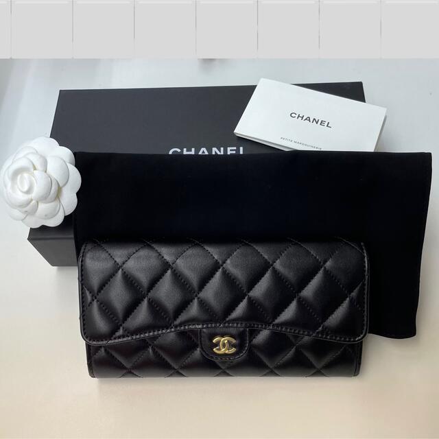 ファッション小物CHANEL クラシック ロング フラップウォレット