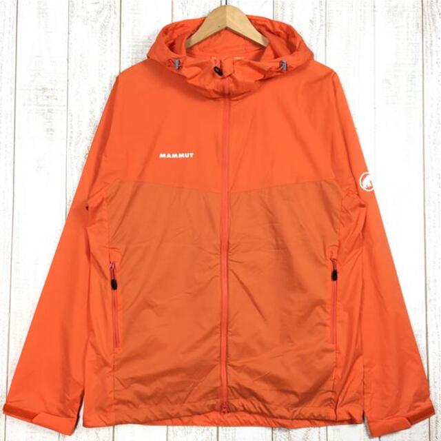 72cmゆき丈MENs L  マムート グライダー ウィンドブレーカー フーデッド ジャケット Glider WB Hooded Jacket MAMMUT 1012-00470 オレンジ系