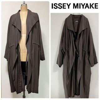 【ライナー付き】ISSEY MIYAKE⭐︎ロングコート⭐︎ウールコート⭐︎ベージュ⭐︎