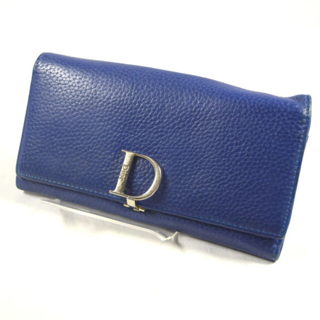 Christian Dior クリスチャンディオール レザー 二つ折り 長財布