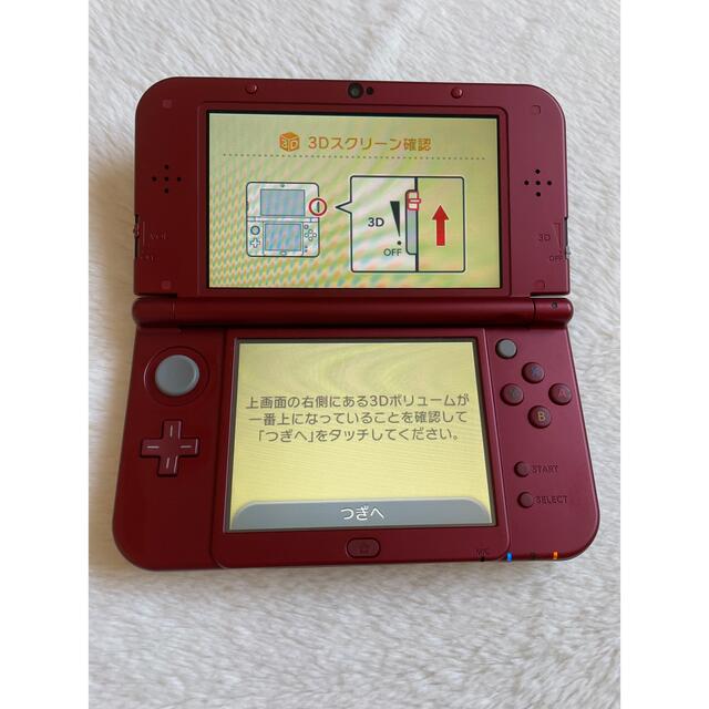 ニンテンドー3DS(ニンテンドー3DS)のNintendo 3DS LL メタリックレッド エンタメ/ホビーのゲームソフト/ゲーム機本体(携帯用ゲーム機本体)の商品写真