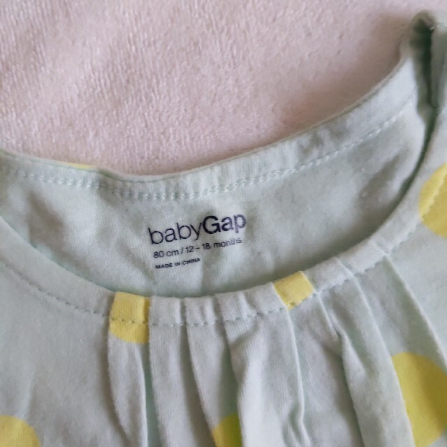 babyGAP(ベビーギャップ)のGAP ギャップ  ロンパース　80　グリーン キッズ/ベビー/マタニティのベビー服(~85cm)(ロンパース)の商品写真