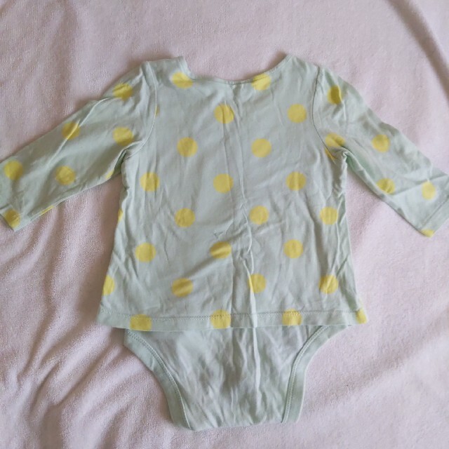 babyGAP(ベビーギャップ)のGAP ギャップ  ロンパース　80　グリーン キッズ/ベビー/マタニティのベビー服(~85cm)(ロンパース)の商品写真