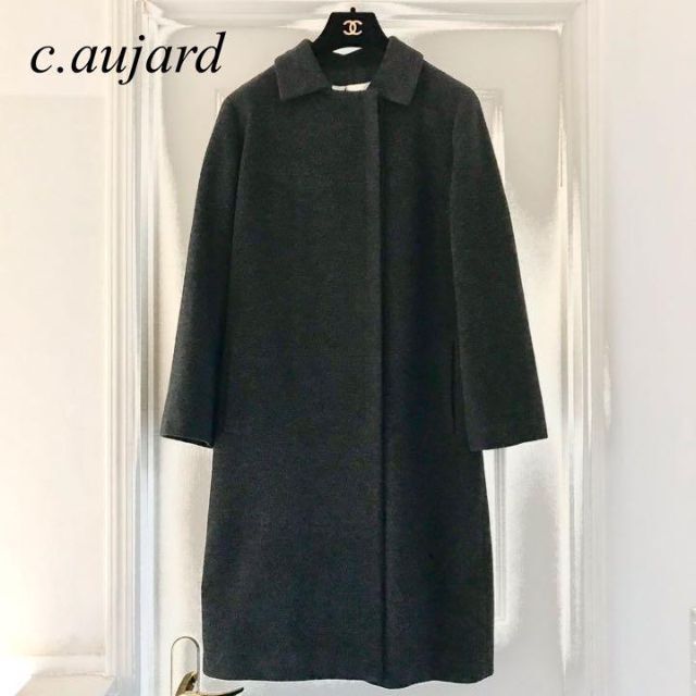 【カシミヤ入】c.aujard クリスチャンオジャール　ロングコート　38 M位