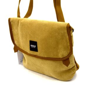 エーグル(AIGLE)のAIGLE / エーグル ■ ショルダーバッグ コーデュロイ ベージュ ZNH097J バッグ / バック / BAG / 鞄 / カバン ブランド 新品 [0990008708](ショルダーバッグ)