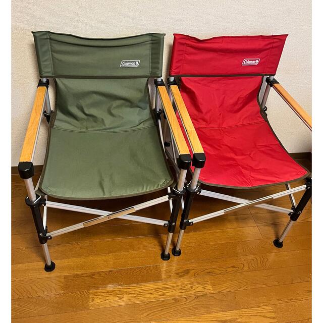 コールマン ツーウェイキャプテンチェア レッド1脚 コールマン チェア レッド