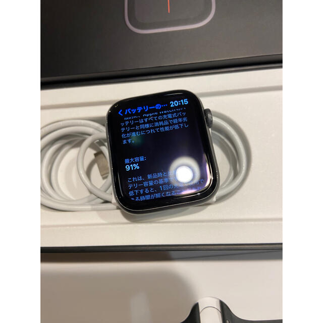 Apple Watch(アップルウォッチ)のApple Watch series5 44mm GPS/NIKE モデル スマホ/家電/カメラのスマホアクセサリー(その他)の商品写真