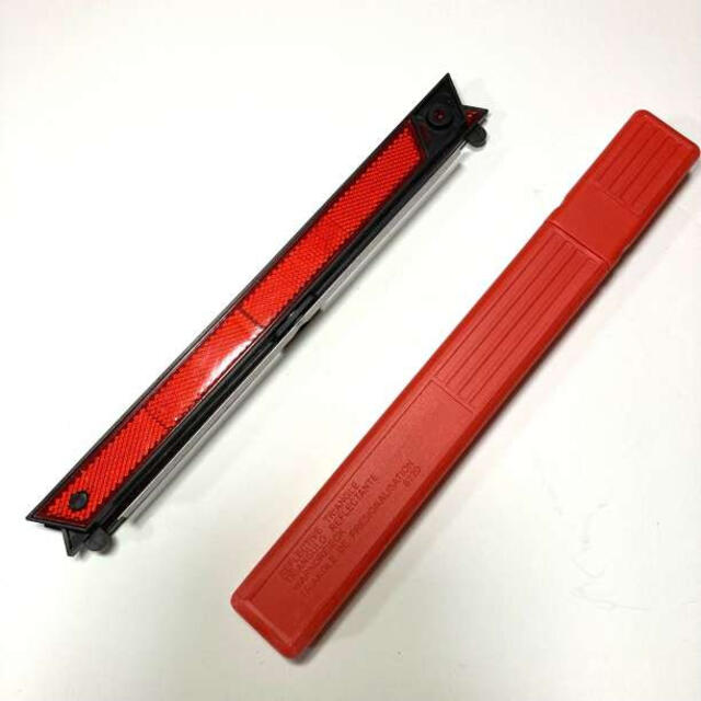 三角停止表示板 三角表示板 収納ケース付き 三角反射板 警告板 折り畳み式 赤