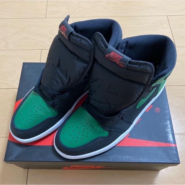 Nike air jordan1 pine green black 28cm