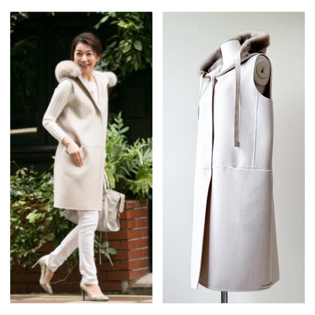 S MAXMARA ミンクファー付き　ジレ　ベスト　コート | フリマアプリ ラクマ