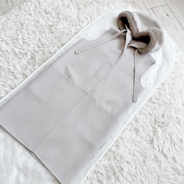 Max Mara - S MAXMARA ミンクファー付き ジレ ベスト コートの Max Mara - S MAXMARA ミンクファー付き ジレ ベスト コートの