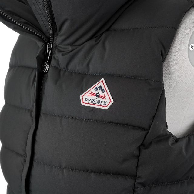 和風 ダウンベスト PYRENEX HWS004 レディース ブラック サイズ34