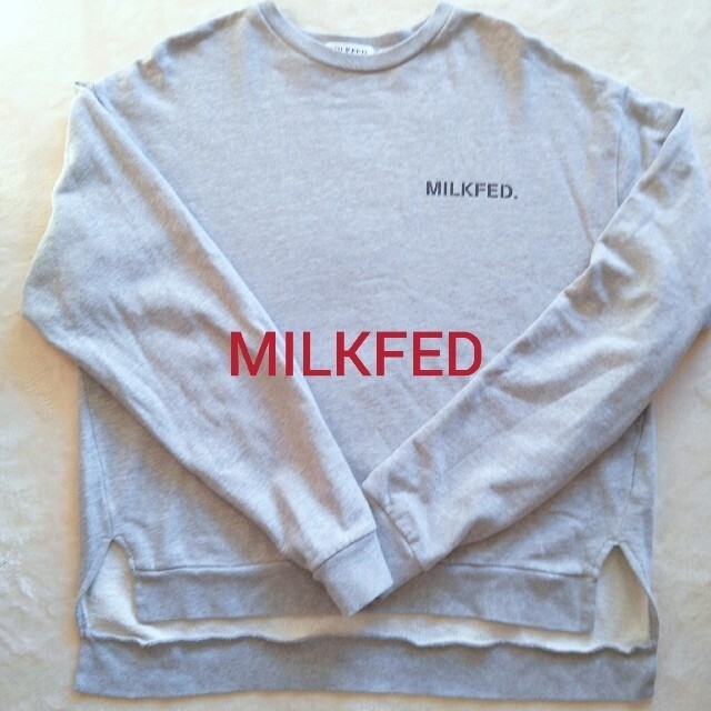 MILKFED.(ミルクフェド)のミルクフェドトレーナー/グレー レディースのトップス(トレーナー/スウェット)の商品写真