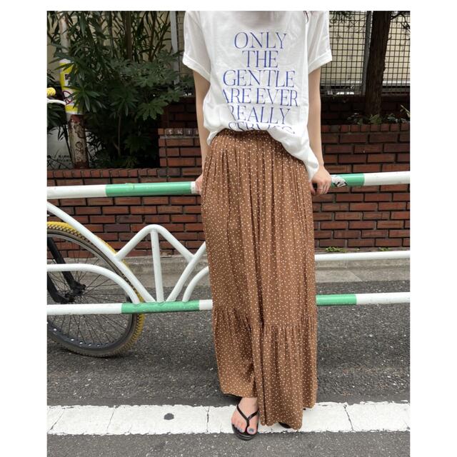 贈り物 Celine セリーヌ 花柄 リネン スカート ひざ丈 38 フラワー 総