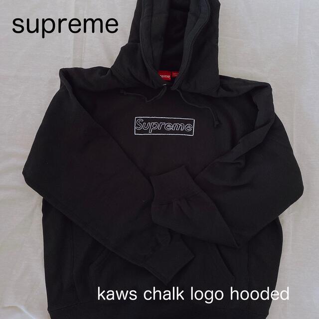 注目 - Supreme supreme カウズ　新品 hooded logo chalk kaws  パーカー