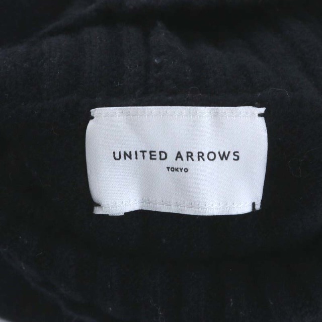 UNITED ARROWS(ユナイテッドアローズ)のユナイテッドアローズ ニット セーター 長袖 カシミヤ混 ウール 黒 レディースのトップス(ニット/セーター)の商品写真