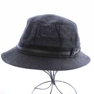 ボルサリーノ(Borsalino)のボルサリーノ ハット 帽子 メッシュ ウール混 M 黒 ブラック /UY5(その他)