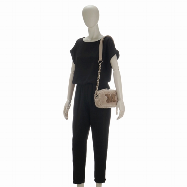 Max Mara(マックスマーラ)のマックスマーラ MAX MARA ショルダーバッグ TEDDY テディベア ファー カメラバッグ チェーンバッグ 45162123 0008  レディースのバッグ(ショルダーバッグ)の商品写真