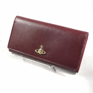 ヴィヴィアンウエストウッド(Vivienne Westwood)のVivienne Westwood / ヴィヴィアンウエストウッド ■ オーブ 二つ折り長財布 レザー ボルドー 財布 / サイフ / ウォレット / wallet / コイン ブランド 中古 [0990008842](財布)