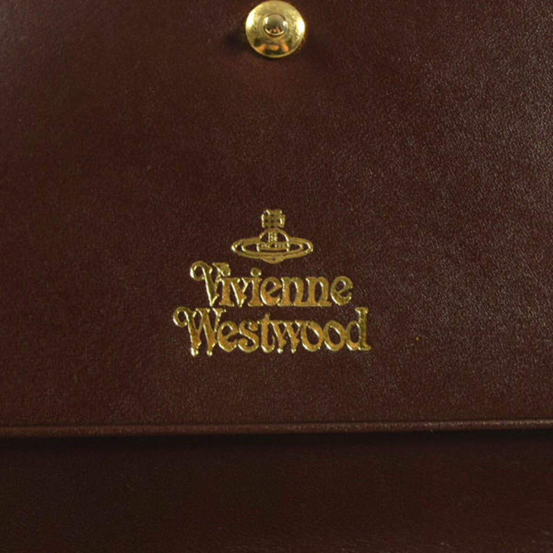 Vivienne Westwood(ヴィヴィアンウエストウッド)のVivienne Westwood / ヴィヴィアンウエストウッド ■ ウォーターオーブ 二つ折り長財布 レザー 茶 財布 / サイフ / ウォレット / wallet / コイン ブランド 中古 [0990008916] レディースのファッション小物(財布)の商品写真