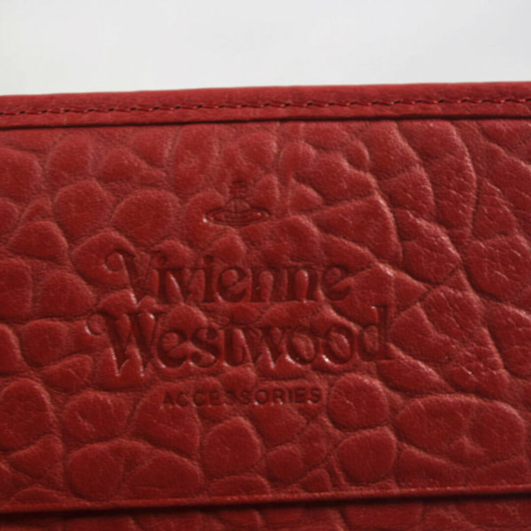 Vivienne Westwood(ヴィヴィアンウエストウッド)のVivienne Westwood / ヴィヴィアンウエストウッド ■ オーブ 二つ折り長財布 レザー 型押し ピンク ブランド 中古 [0990009002] レディースのファッション小物(財布)の商品写真