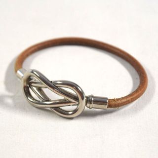 エルメス(Hermes)のHERMES / エルメス ■ アタメ ブレスレット ブラウン シルバー ブレスレット / バングル / アンクル / アクセサリー ブランド 中古 [0990008979](ブレスレット/バングル)