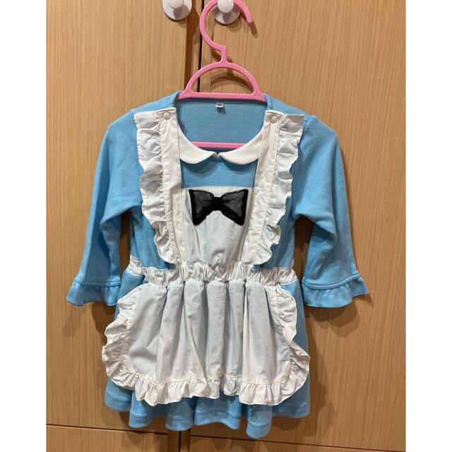 アリス風　ロンパース　80cm キッズ/ベビー/マタニティのベビー服(~85cm)(ロンパース)の商品写真