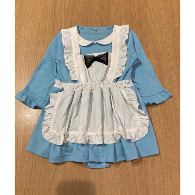 アリス風　ロンパース　80cm キッズ/ベビー/マタニティのベビー服(~85cm)(ロンパース)の商品写真