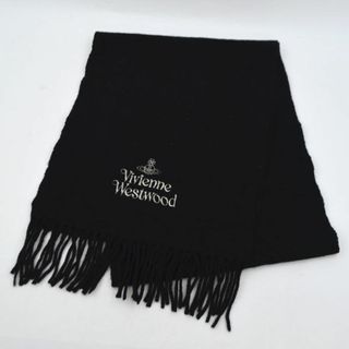 ヴィヴィアンウエストウッド(Vivienne Westwood)のVivienne Westwood / ヴィヴィアンウエストウッド ■ マフラー ウール ブラック メンズ / MEN / 男性 / ボーイズ / 紳士 ブランド 中古 [0990009060](マフラー)