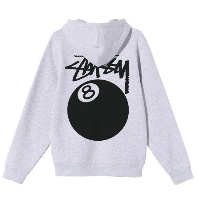 STUSSY - 【新品】stussy スウェットパーカー L ジップアップ グレー 8