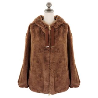 ヘルノ(HERNO)のファージャケット HERNO GI0138D ブラウン サイズ40(毛皮/ファーコート)