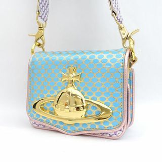 ヴィヴィアンウエストウッド(Vivienne Westwood)のVivienne Westwood / ヴィヴィアンウエストウッド ■ ORB ショルダーバッグ エナメル ドット バッグ / バック / BAG / 鞄 / カバン ブランド 中古 [0990009099](ショルダーバッグ)