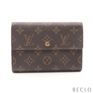 ルイヴィトン(LOUIS VUITTON)のBランク ポルトトレゾール エテュイ パピエ モノグラム 三つ折り財布 PVC(財布)