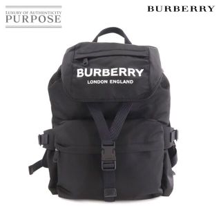 バーバリー(BURBERRY)の未使用 展示品 バーバリー BURBERRY リュックサック バックパック ロゴプリント ナイロン ブラック 8010608 90151984(バッグパック/リュック)