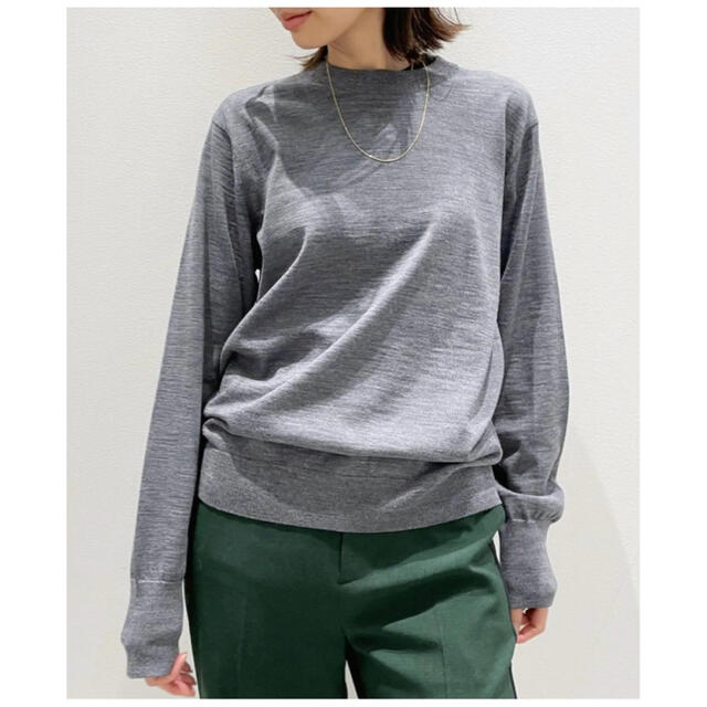 L’appartement crew neck knit グレー　2021AW