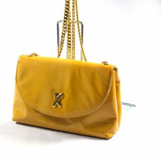 パロマピカソ(Paloma Picasso)のPaloma Picasso / パロマ ピカソ ■ チェーンショルダーバッグ エナメル イエロー バッグ / バック / BAG / 鞄 / カバンブランド 中古 [0990009184](ショルダーバッグ)