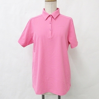 スリクソン(Srixon)のスリクソン SRIXON DESCENTE ゴルフ ポロシャツ 半袖 ピンク L(ウエア)