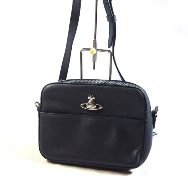 Vivienne Westwood / ヴィヴィアンウエストウッド ■ ORB ショルダーバッグ PVC 紺 バッグ / バック / BAG / 鞄 / カバン ブランド  [0990009241]