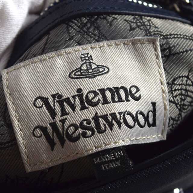 Vivienne Westwood / ヴィヴィアンウエストウッド ■ ORB ショルダーバッグ PVC 紺 バッグ / バック / BAG / 鞄 / カバン ブランド  [0990009241]